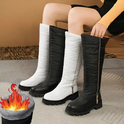 Women's Winter Waterproof Boots - Thick Insulated Snow Boots with Non-Slip Rubber Sole