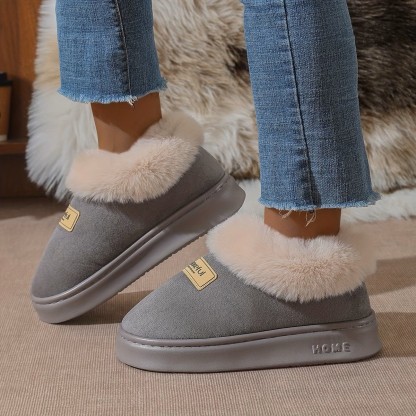 [ Warm Stylish Shoes ] Warm Stylish Plush-Trimmed Shoes  ( BUY 2 FREE SHIPPING )