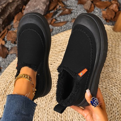Comfortable Thick Sole Smooth Plush Upper Elegant Shoes  ( BUY 2 FREE SHIPPING )