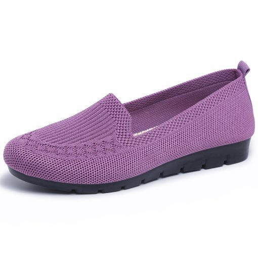 Casual Shoes Women’s Mesh Breathable Slip on Flat Shoes Ladies Loafers