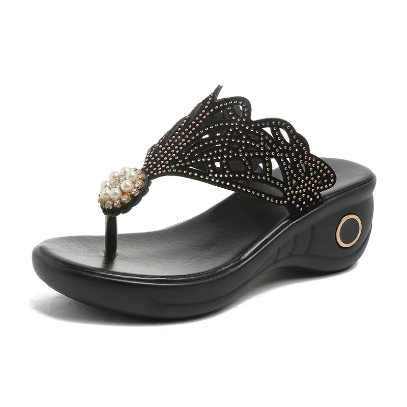 Women's Rhinestone Bohemian Slippers