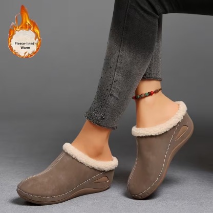 Women's Cozy Fleece Lined Slip-On Loafers
