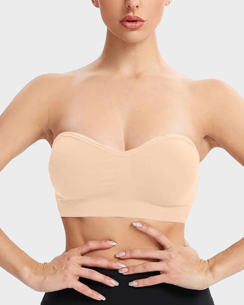 Pay 1 Get 3 - Wireless Strapless Bandeau Bra