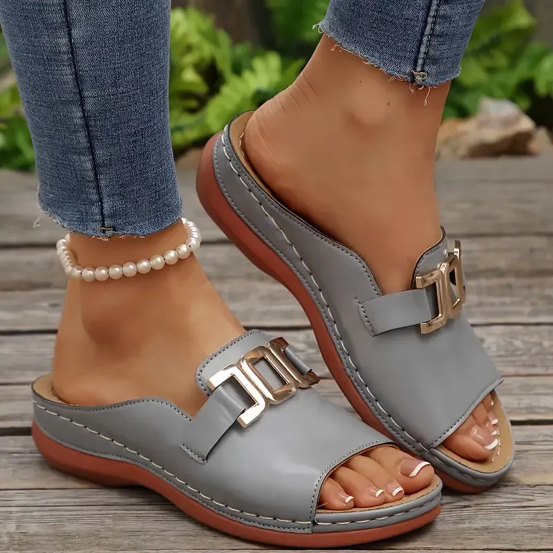 Women's Comfortable Slip-On Wedge Sandals