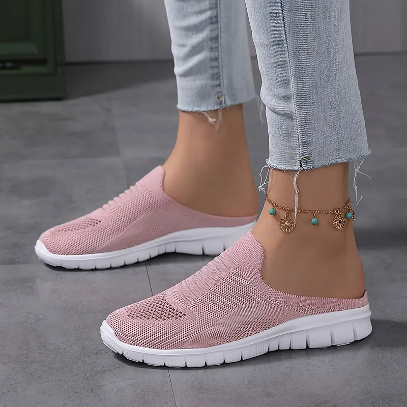 Comfy Solid Color Closed Toe Non Slip Slides Shoes