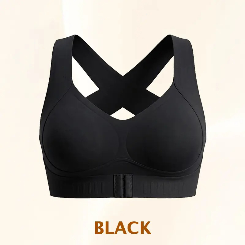 Pay 1 Get 3 - Cross Back Front Closure Wireless Posture Support Bra