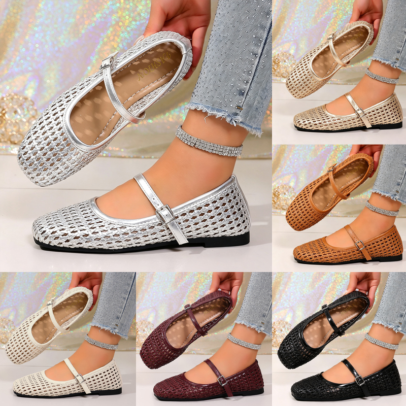 Woven soft-soled Mary Janes ( BUY 2 FREE SHIPPING )