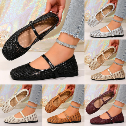 Woven soft-soled Mary Janes ( BUY 2 FREE SHIPPING )