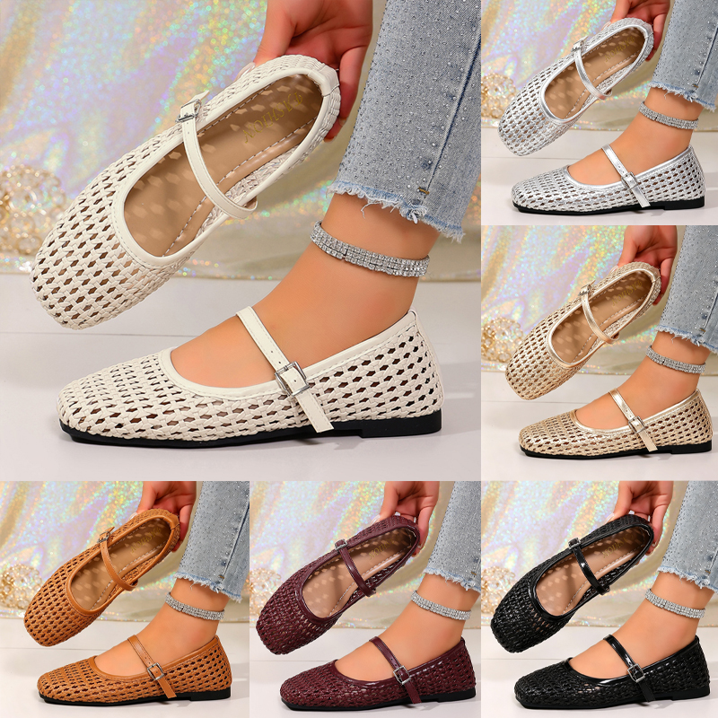Woven soft-soled Mary Janes ( BUY 2 FREE SHIPPING )