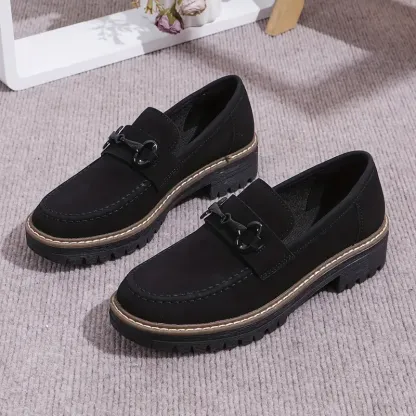 Stylish Comfort Loafers - Soft, Breathable, Round-Toe Design
