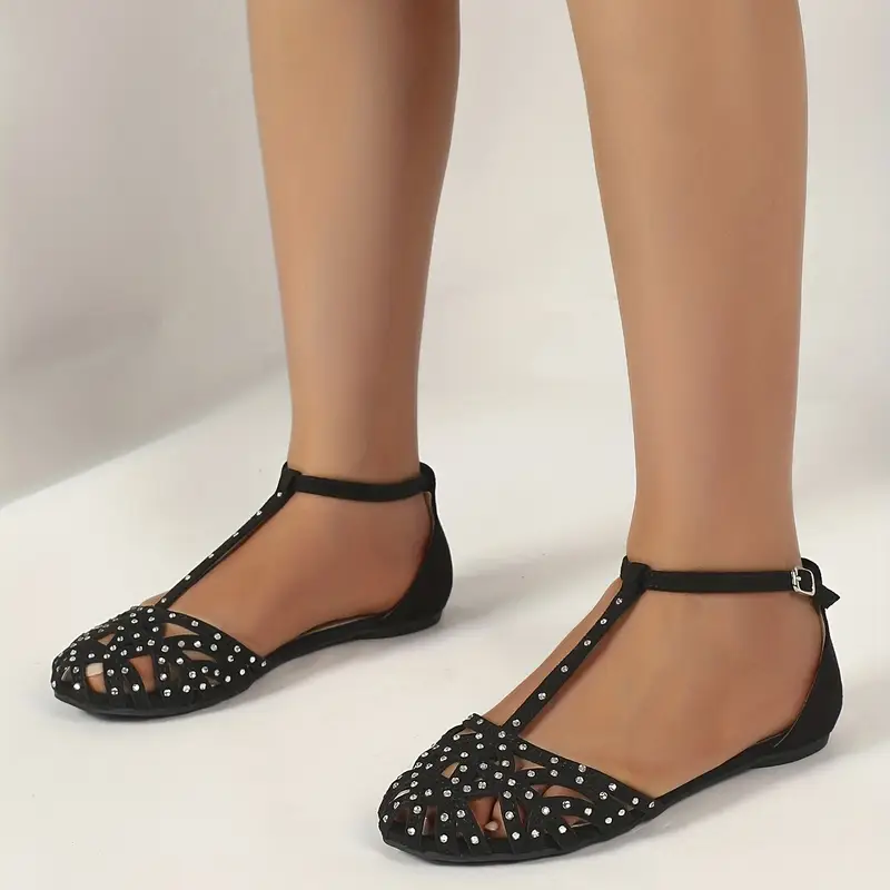 [Copy]🔥Last Day Promotion 50% OFF - Women's Rhinestone Butterfly Decor Flat Sandals