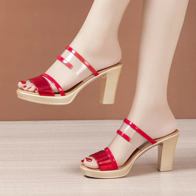 Arch Support Flat Hige Heel Sandals