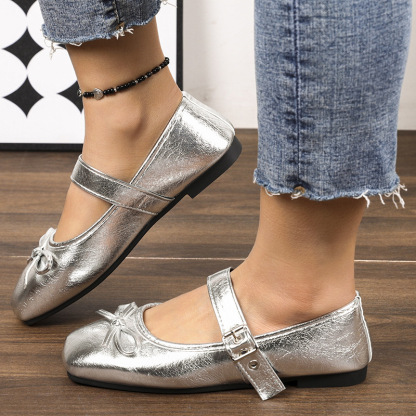 Women's Bow Mary Jane Shoes