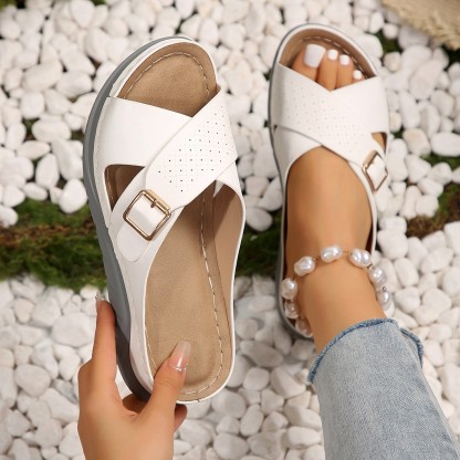 🔥Last Day 60% OFF - leather comfortable slippers