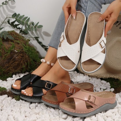 🔥Last Day 60% OFF - leather comfortable slippers