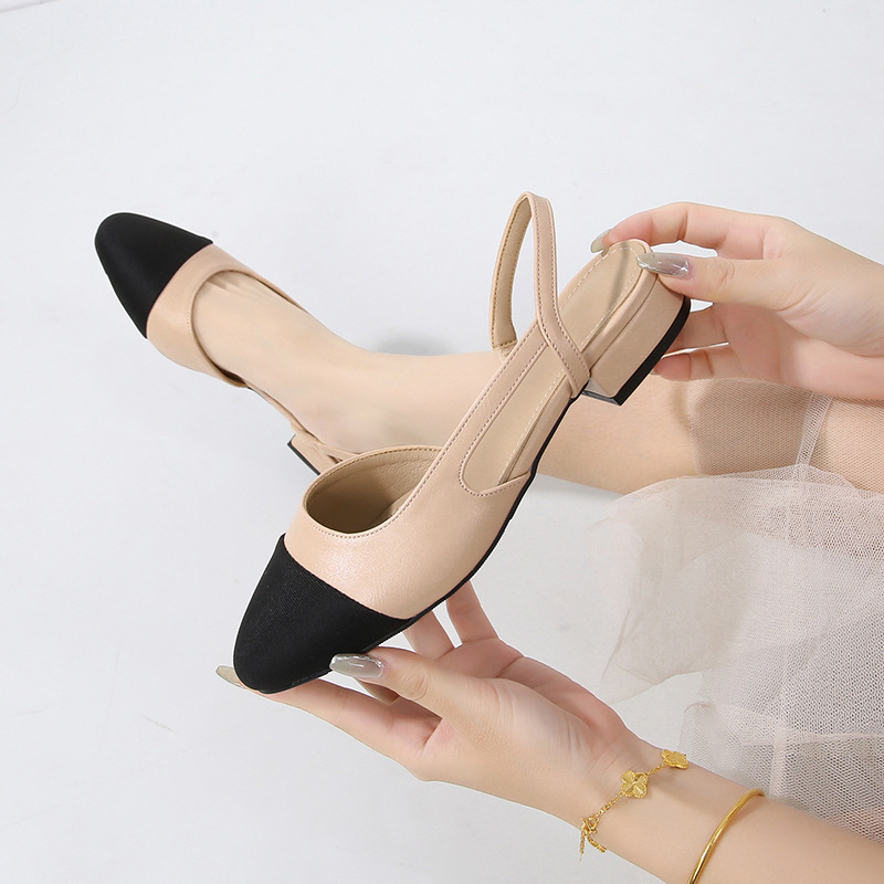 🔥Last Day 60% OFF - Women's Mid-heel/High-heeled Open-toe Color-blocked Sandals