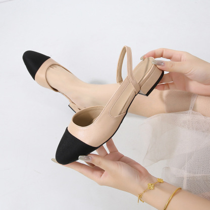 🔥Last Day 60% OFF - Women's Mid-heel/High-heeled Open-toe Color-blocked Sandals