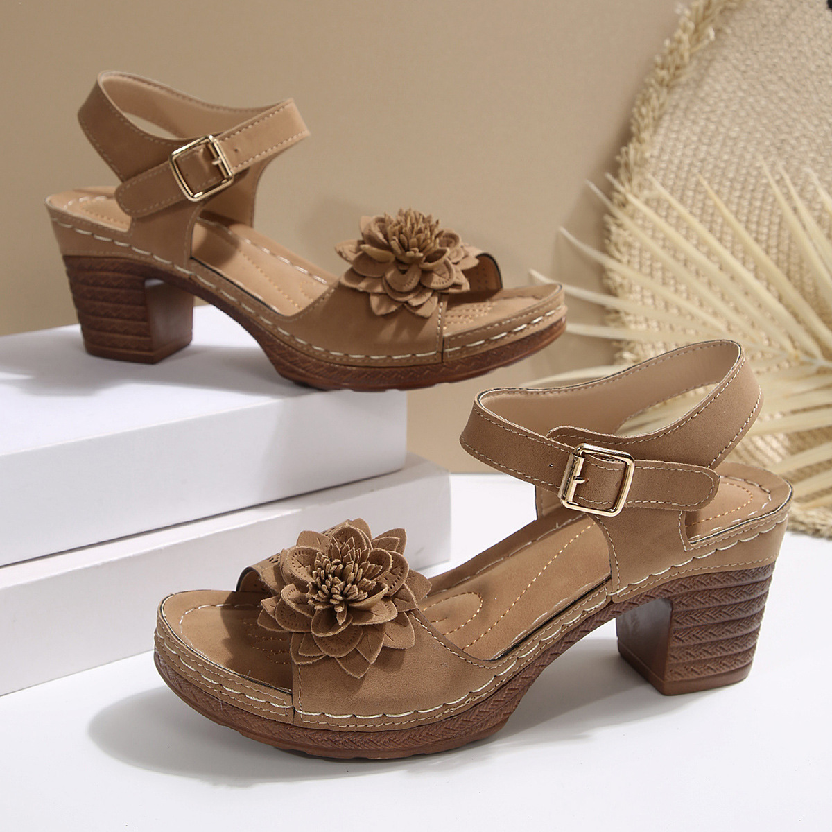 Recommended High Heel Flower Sandals ( BUY 2 FREE SHIPPING )