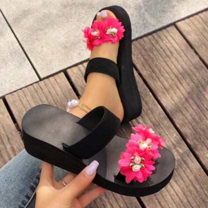 Women's Flower Platform Sandals