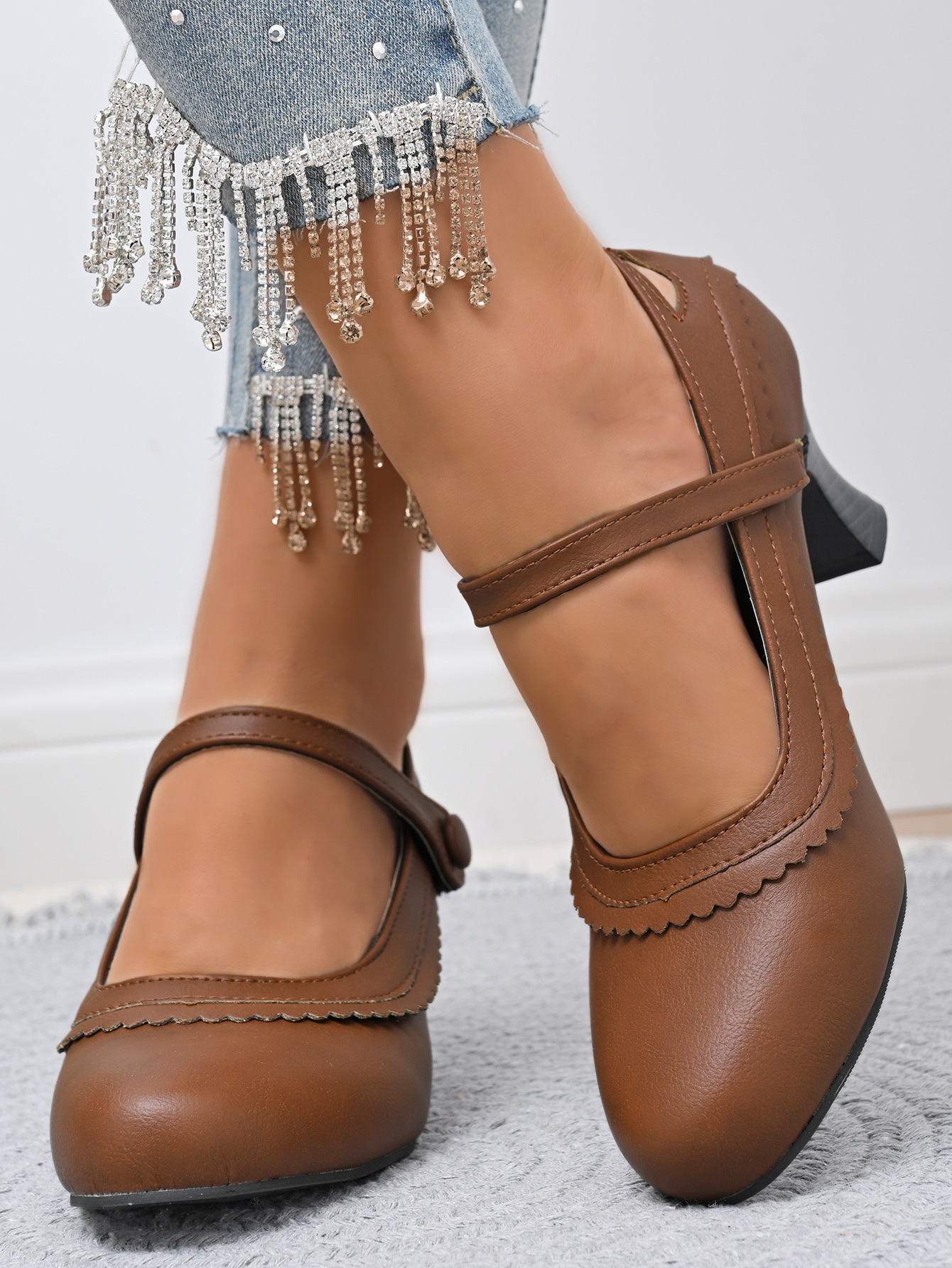 🔥Last Day 60% OFF - women's chunky heel Mary Jane shoes