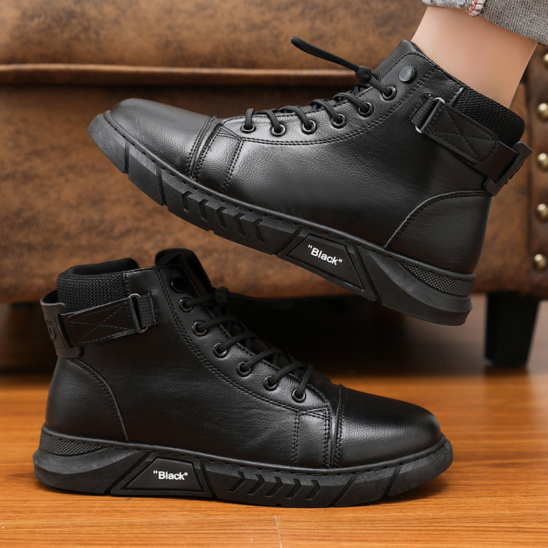 Men’s Genuine Leather Fleece-Lined Orthopaedic Boots
