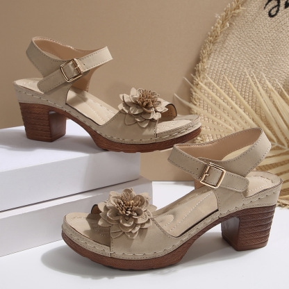 Recommended High Heel Flower Sandals ( BUY 2 FREE SHIPPING )