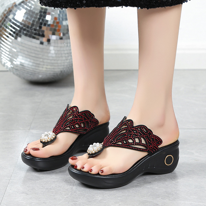 Women's Rhinestone Bohemian Slippers