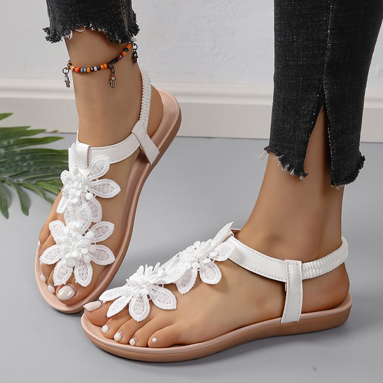 🔥Last Day 60% OFF - Bohemian floral flat sandals