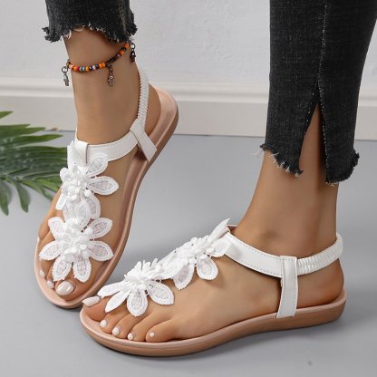 🔥Last Day 60% OFF - Bohemian floral flat sandals