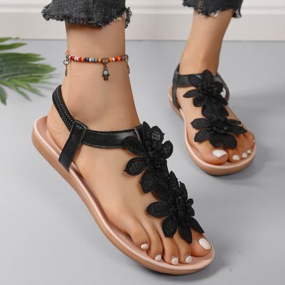 🔥Last Day 60% OFF - Bohemian floral flat sandals