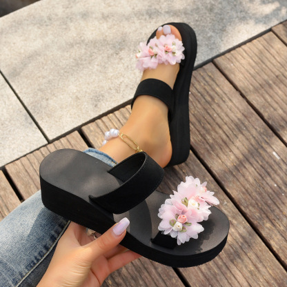 Women's Flower Platform Sandals