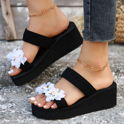 Women's Flower Platform Sandals