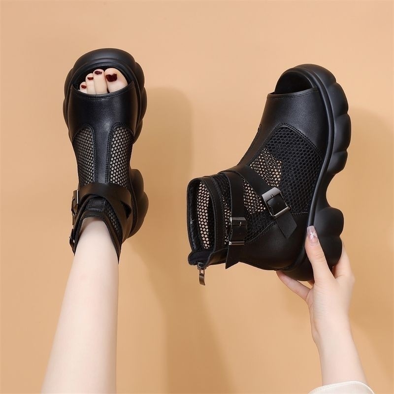 🔥Last Day 60% OFF - Women's Soft Leather High Heel Ankle Sandals