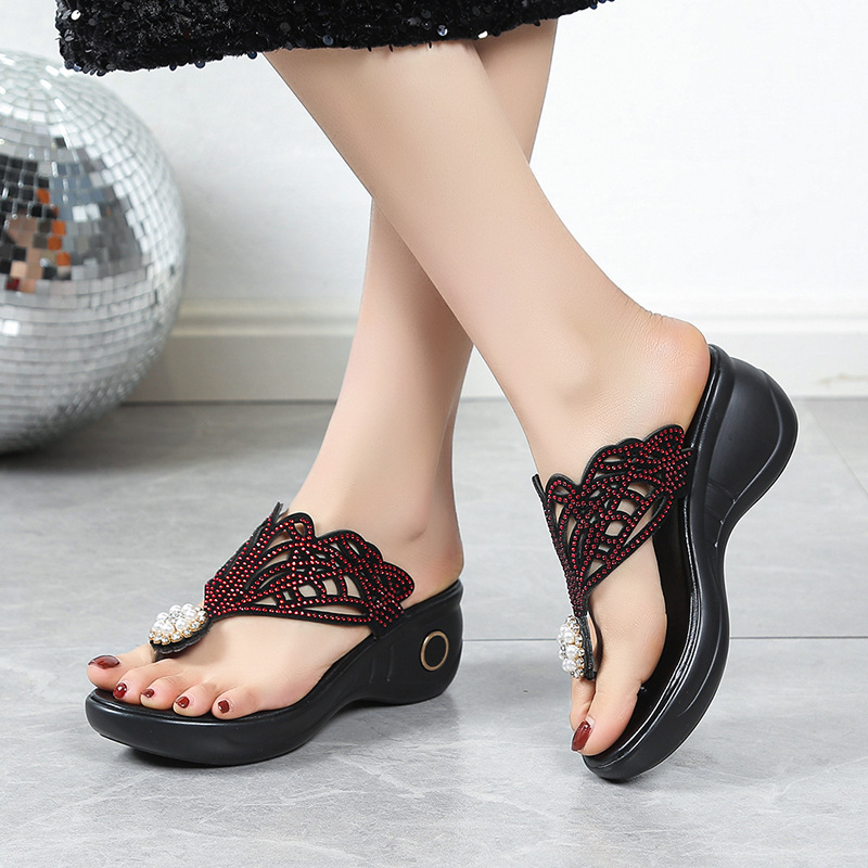 Women's Rhinestone Bohemian Slippers