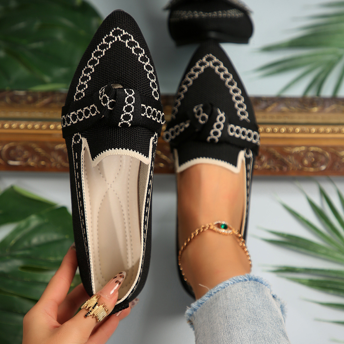 [Copy]Comfortable Flat Hige Heel Sandals