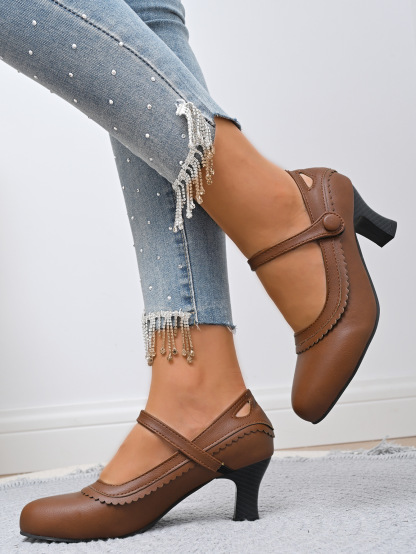 🔥Last Day 60% OFF - women's chunky heel Mary Jane shoes