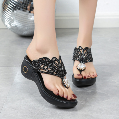 Women's Rhinestone Bohemian Slippers