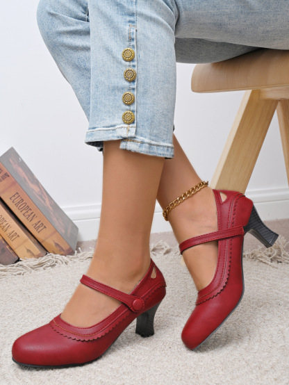 🔥Last Day 60% OFF - women's chunky heel Mary Jane shoes