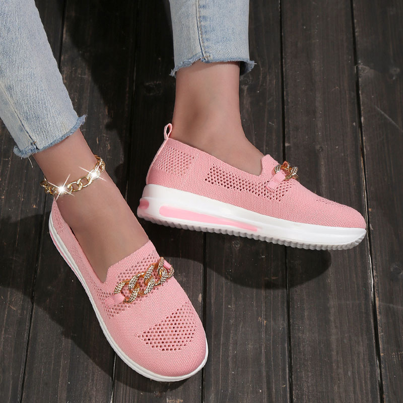🔥Last Day 70% OFF -Women's Woven Breathable Casual Wedge Sneakers