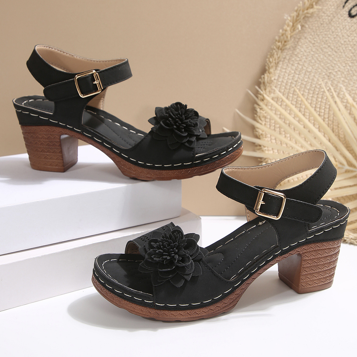 Recommended High Heel Flower Sandals ( BUY 2 FREE SHIPPING )