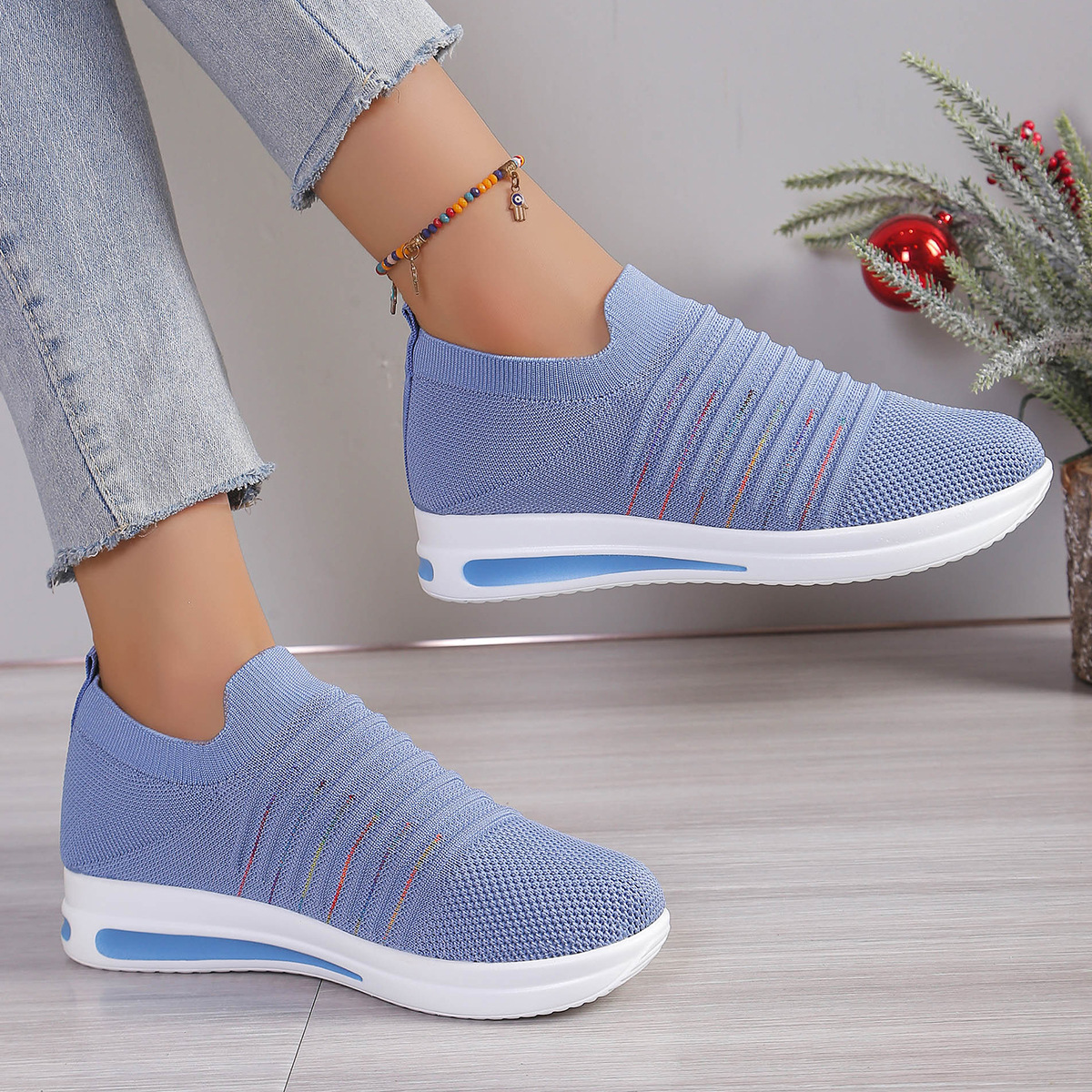 🔥Last Day 60% OFF - Women's Comfortable Support Wedge Sneakers
