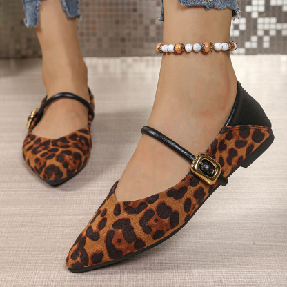🔥Last Day 60% OFF - Women's Comfortable Leopard Mary Jane Shoes