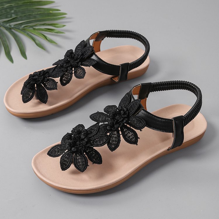 🔥Last Day 60% OFF - Bohemian floral flat sandals