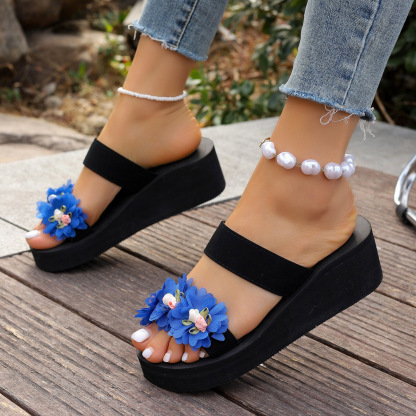 Women's Flower Platform Sandals