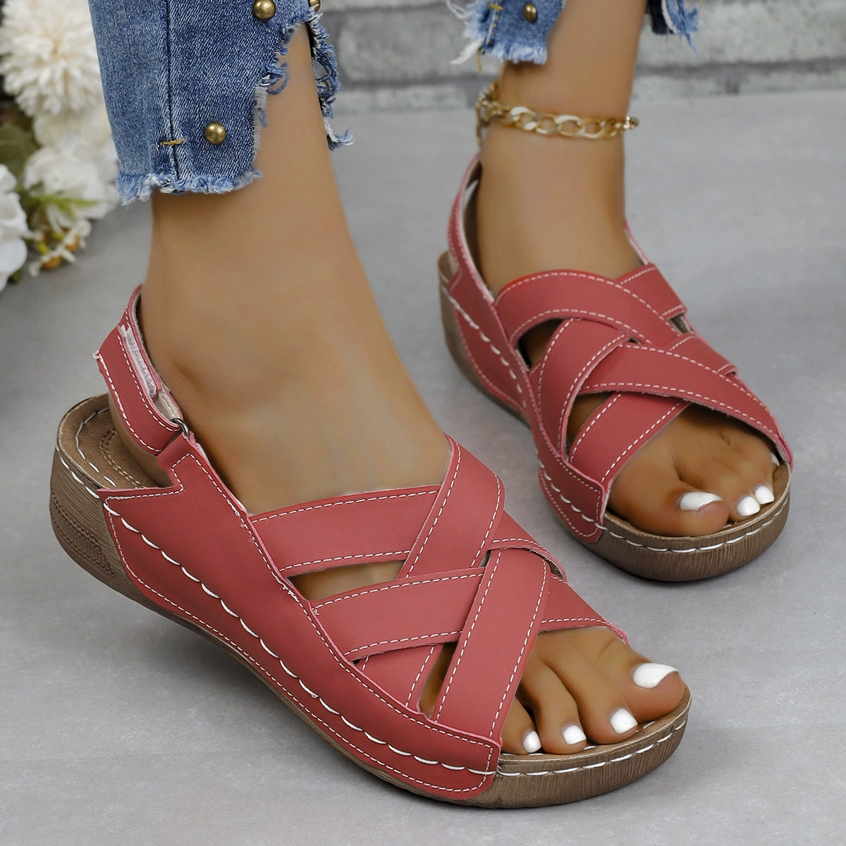🔥Last Day 60% OFF - Casual leather comfortable sandals