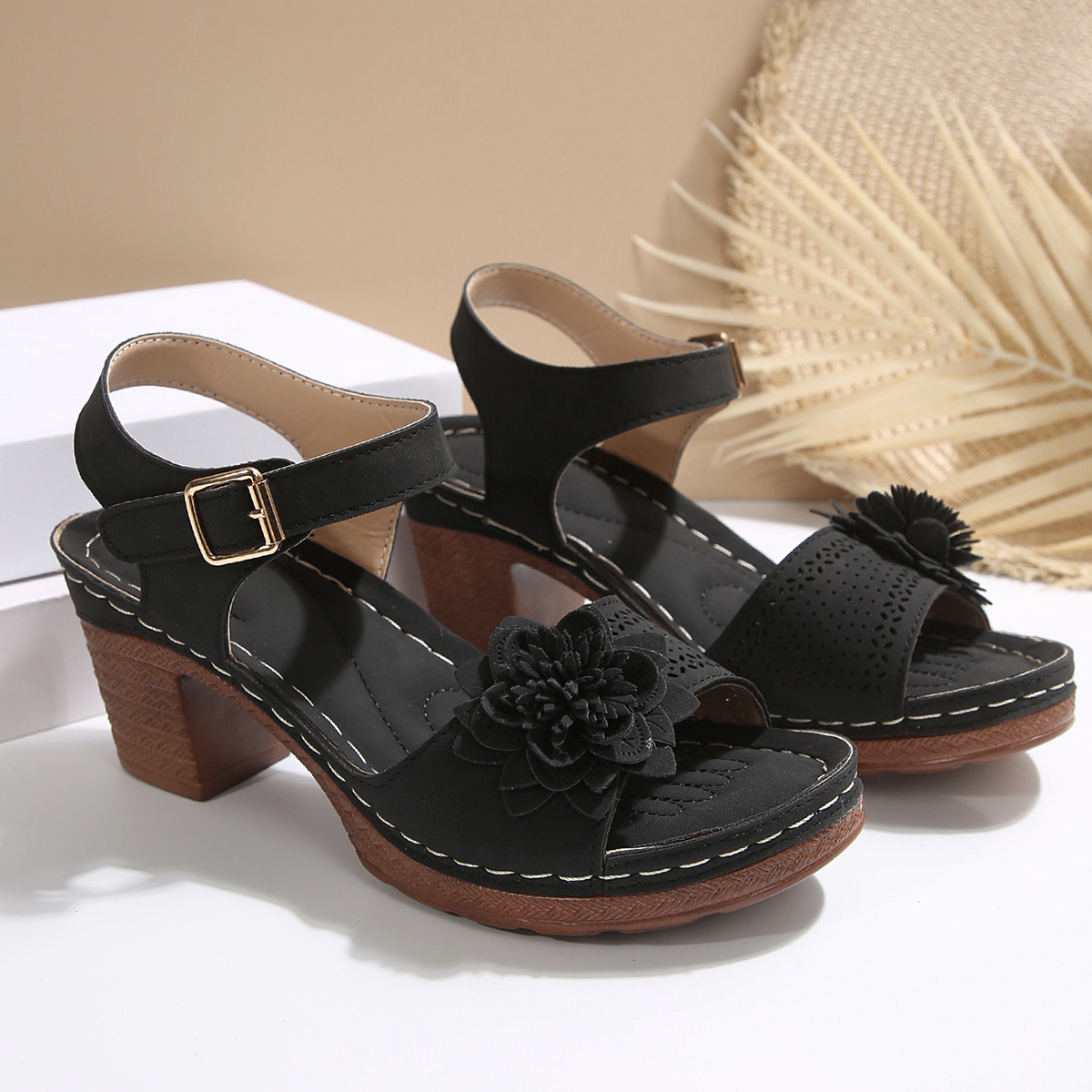 Recommended High Heel Flower Sandals ( BUY 2 FREE SHIPPING )