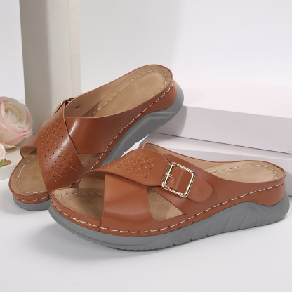 🔥Last Day 60% OFF - leather comfortable slippers