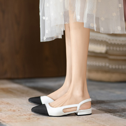 🔥Last Day 60% OFF - Women's Mid-heel/High-heeled Open-toe Color-blocked Sandals