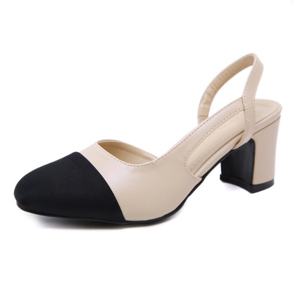 🔥Last Day 60% OFF - Women's Mid-heel/High-heeled Open-toe Color-blocked Sandals