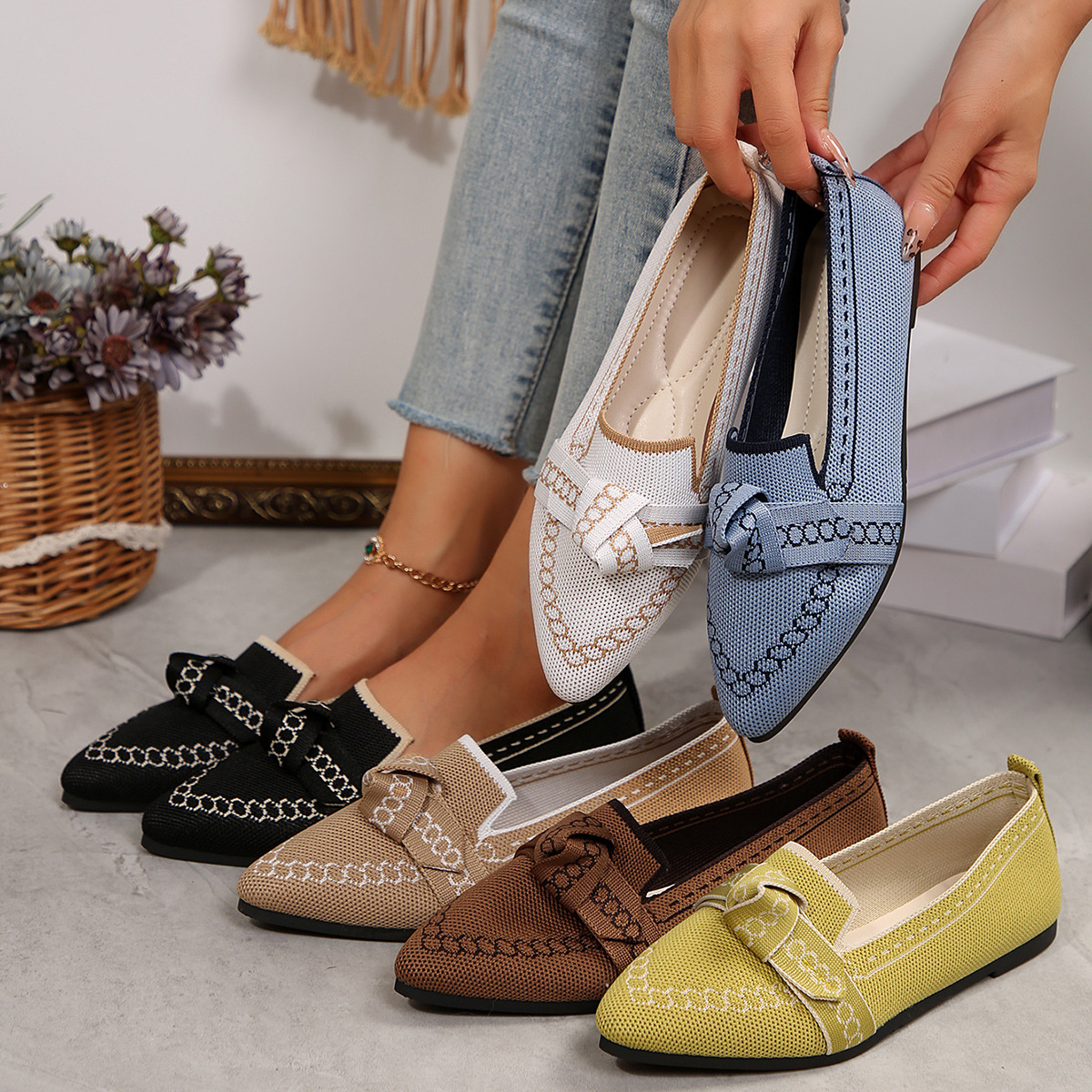 [Copy]Comfortable Flat Hige Heel Sandals